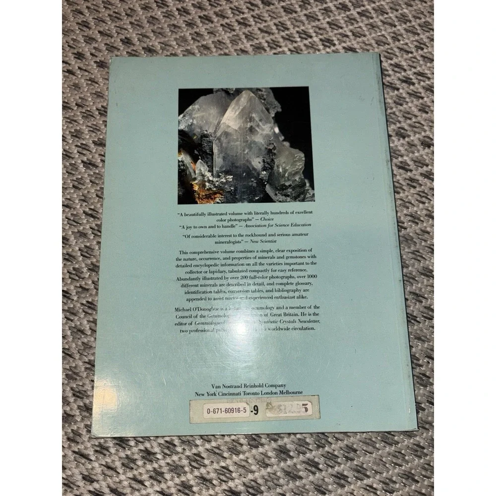 Mineral & Gemstones Vintage Paperback VNR Color Dictionary Mineralogy NonFiction